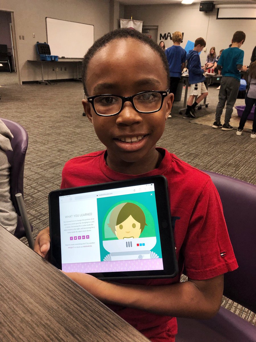 KTBeckerEDU's tweet photo. We used coding and literacy to promote a positive self image today at #SpringIntoCode!! We 💜 Coding and @UCAeducation/@ucabears!!#EDUC4210 @madewithcode #emojify https://t.co/3PC5XqDexM