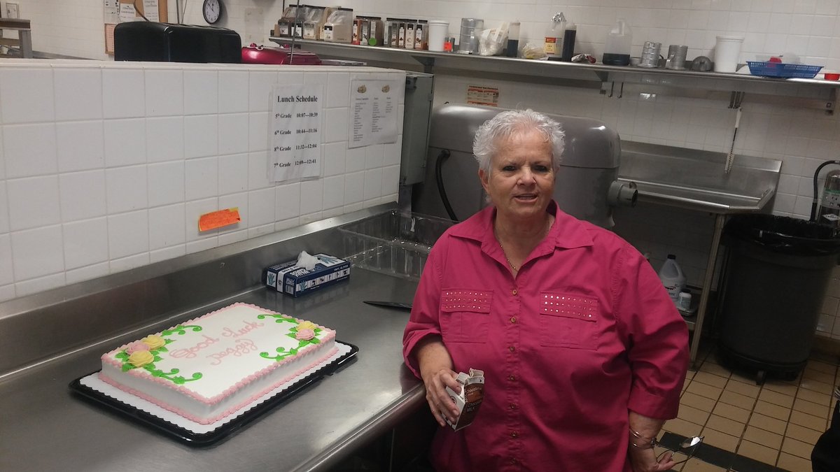 Kerelitch's tweet photo. @DEWMiddleSchool Happy Retirement time Peggy!! You will be missed by all! https://t.co/6HLONkuo7r