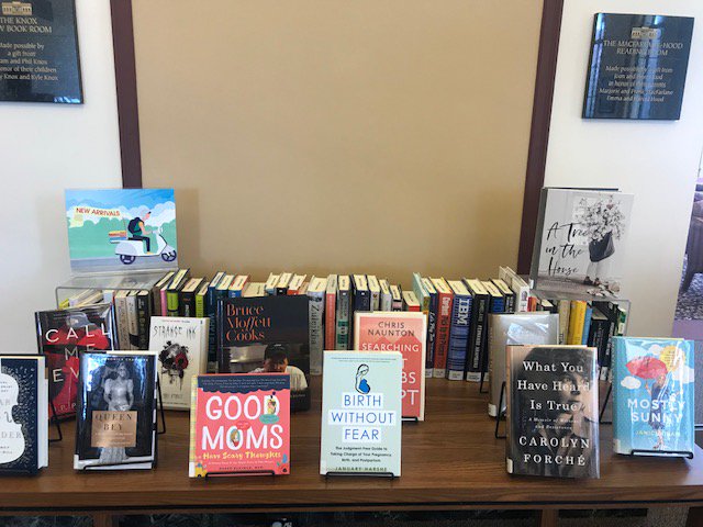 UrbanaFree's tweet image. Wondering where to find all of the shiniest, newest, most PRISTINE books in oour collection?! Check out the new books section across from the cafe! Here is just a small selection of the new books, hand picked for your enjoyment 📚 #FridayFeatures #UrbanaFree #newbooks