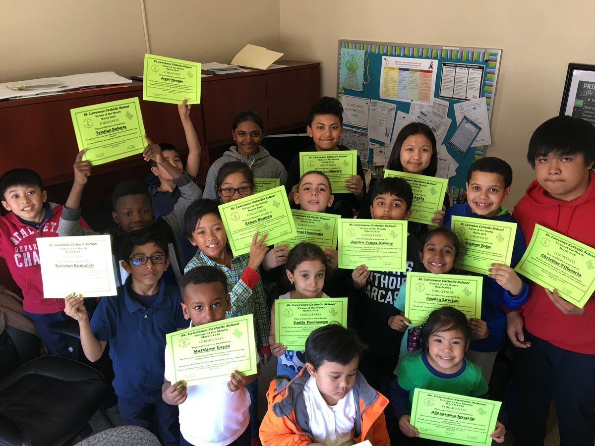StLawrenceCS's tweet photo. We asked for Forgiveness and we Forgave....celebrating TCDSB Virtue of the Month - Forgiveness https://t.co/Cllb78H00e