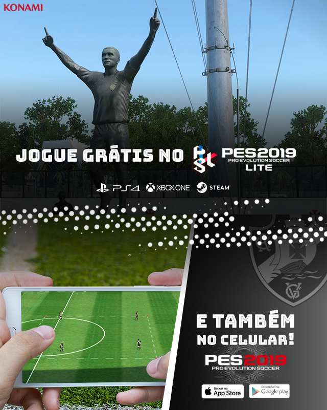 VascodaGama's tweet photo. Você só joga com o #VascoDaGama em São Januário no #PES2019! Baixe grátis o #PES2019Mobile no celular ou a versão LITE (disponível para PS4, Xbox One e PC).
📱 https://t.co/CXqzE5Feoj
#PES2019Lite: https://t.co/5GfsiAAcV4 https://t.co/S6JQYCu6wI