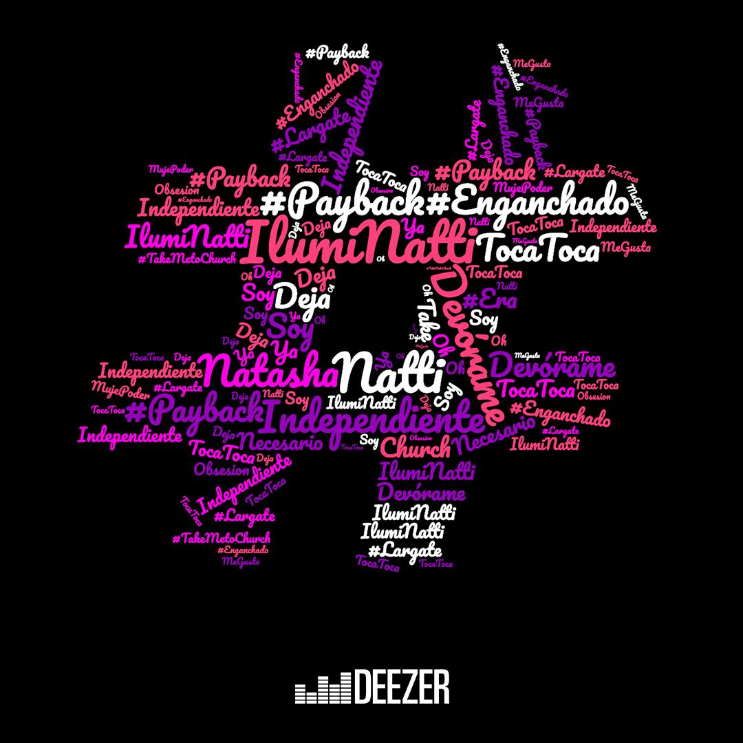 DeezerLatino's tweet image. En nuestros stories de Instagram en @DeezerLatino, tienes un #HashtagChallenge muy cool con @NattiNatasha para que no te lo pierdas 😎