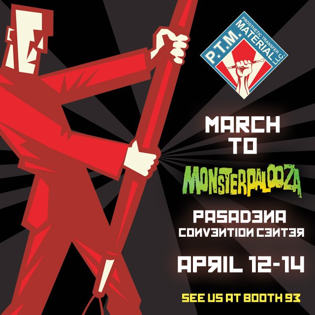 PTMaterial's tweet photo. Set time for @officialmonsterpalooza where PTM (Prosthetic Transfer Material) will be sharing a booth with Tinsley's NEW Studio Collection line of Prosthetic Transfers and Tattoos!

#PTM #TinsleyStudioCollection #RedDrum #bondotransfers #prosaidetransfers #creativeliberty https://t.co/Px8A5nQ2uC