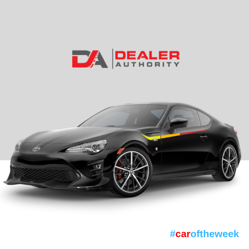 DealerAuthority's tweet photo. Shout out to the #cartoftheweek - the @Toyota TRD Special Edition 86 🚙💨 Producing 205 horsepower, this lightweight sports car is unlike anything else on the market. With a complete Brembo brakes kit, the TRD Special Edition 86 is a track-ready powerhouse. https://t.co/irP9omYlej