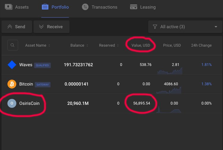 Osiriswavescoin's tweet photo. In crypto space is everything possible. You can say LOL if you want, but all the not circulating Osiris Coins with the usecase in afterlife are worth 56k US Dollars. #altcoin #crypto  #btc #blockchain #coinmarketcap #hiddengem https://t.co/oHtgCUkzZX