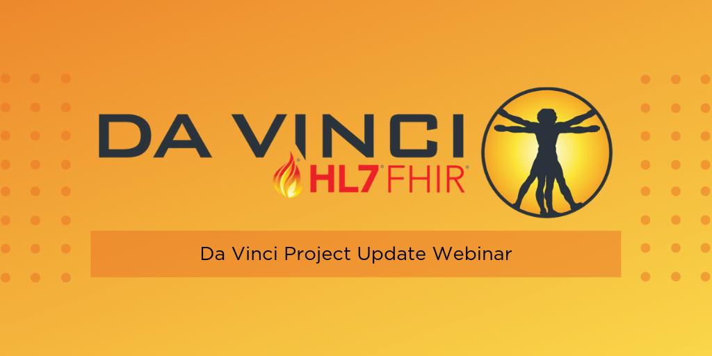 HL7's tweet photo. The #davinciproject is a private sector initiative that addresses the needs of value-based care stakeholders by leveraging the power of #HL7 #FHIR. Learn more in this FREE webinar next Thursday, April 4 at 12:30 pm ET. Register at https://t.co/hs3Rco7aOi https://t.co/jr58Rxe0AU