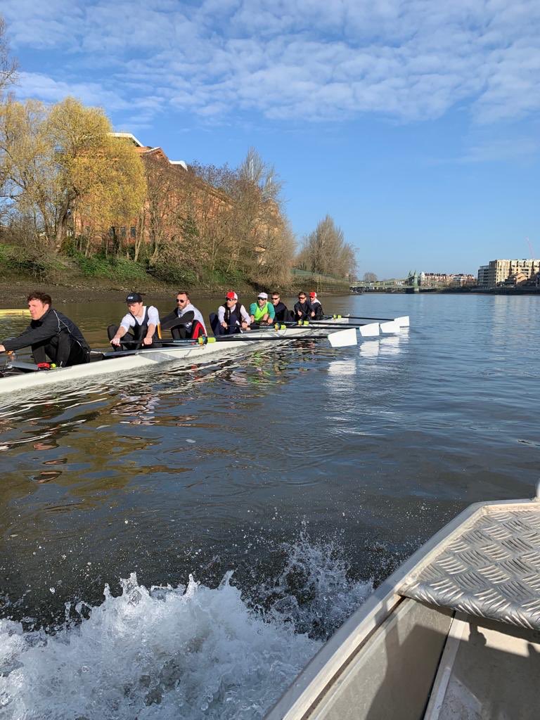 thebankRC's tweet photo. Good luck to our Senior Squad and coach @edsnaith tomorrow at @EightsHead 
Kickoff at 11.30. Crew number 131. Friends and family welcome to swing by the club's BBQ. See you all tomorrow! #redandwhite https://t.co/H0hze9svYN