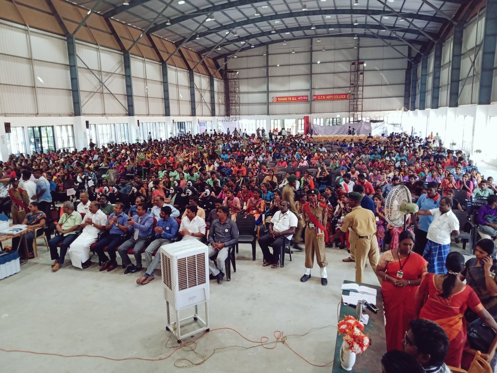collrdgl's tweet photo. #SVEEP diaries-- The final rounds of the week long competitions for college students came to a conclusion today. Awestruck by the creativity and involvement of the #firsttimevoters. Congrats to the winners #ECI #votedgl #dindigul100percent #GoVoteTN @ECISVEEP @TNelectionsCEO https://t.co/K7fj4NMPPO