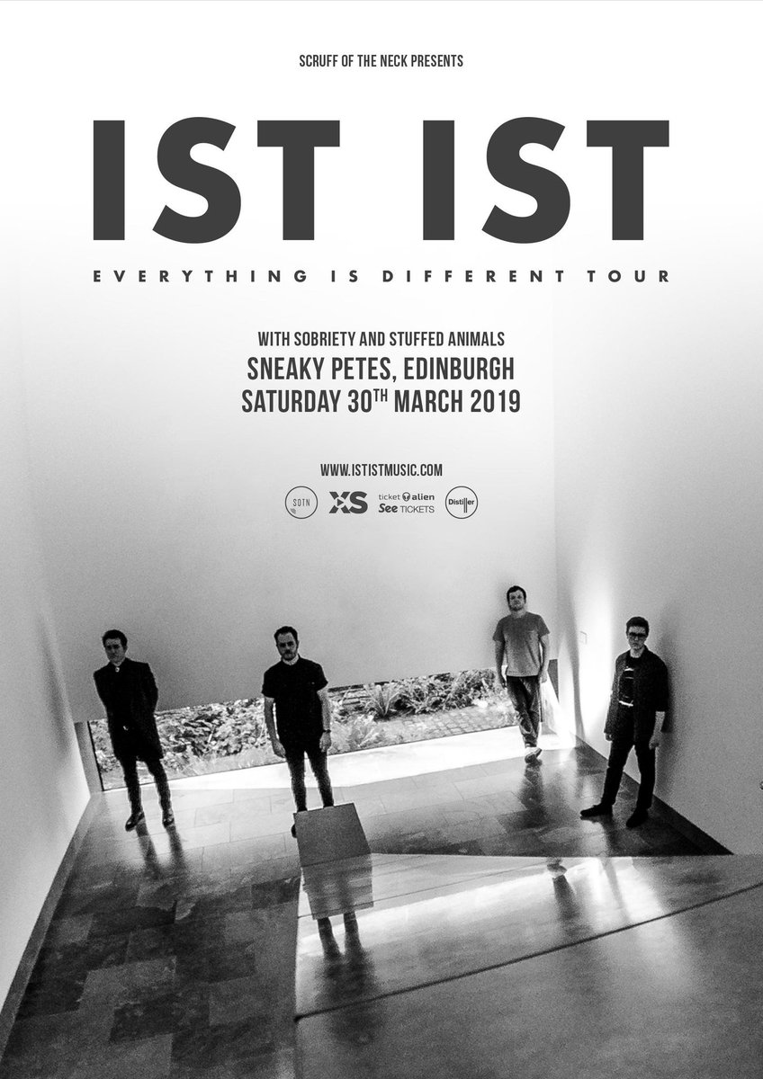 We support IST IST on the final date of their UK tour tomorrow! Sneakys let's be having you 🤠
