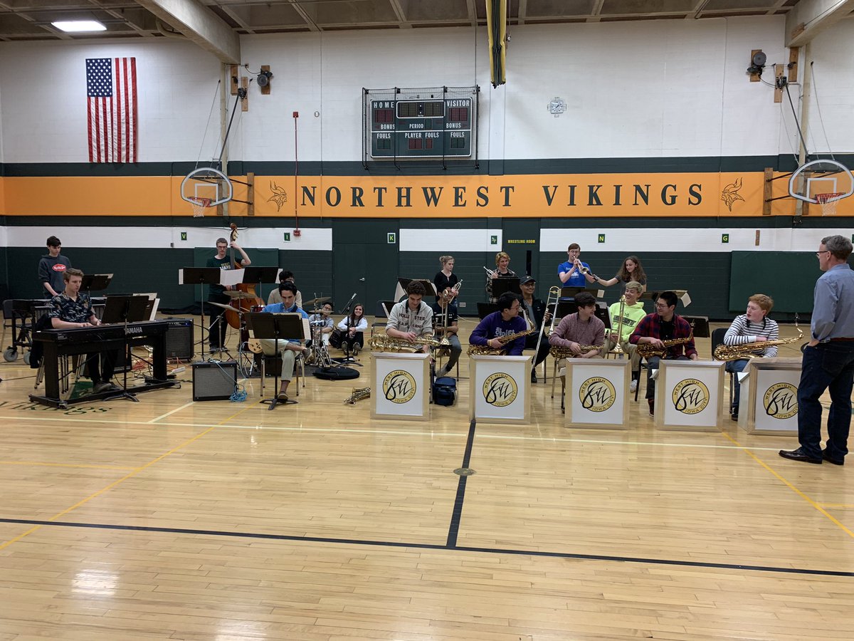 esbruening's tweet photo. Thank you to @WestHighBands for sharing the jazz band with us today! Good luck at jazz championships! @NWJHVikings https://t.co/EON2D7sTZk