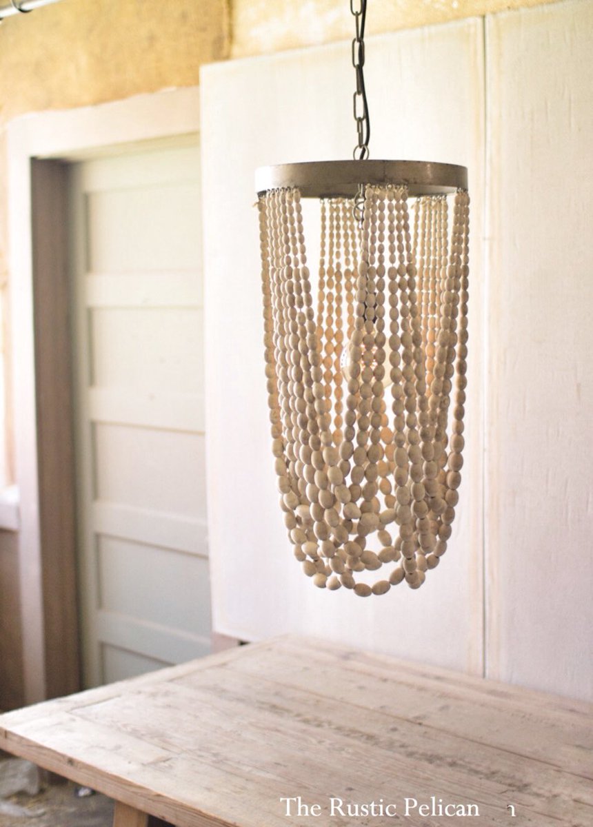 #Chandelier #Modernchandelier #farmhouse #rustic Pendantlight  #woodenchandelier #beadedchandelier #modernfarmhouse #freeshipping TheRusticPelican.com