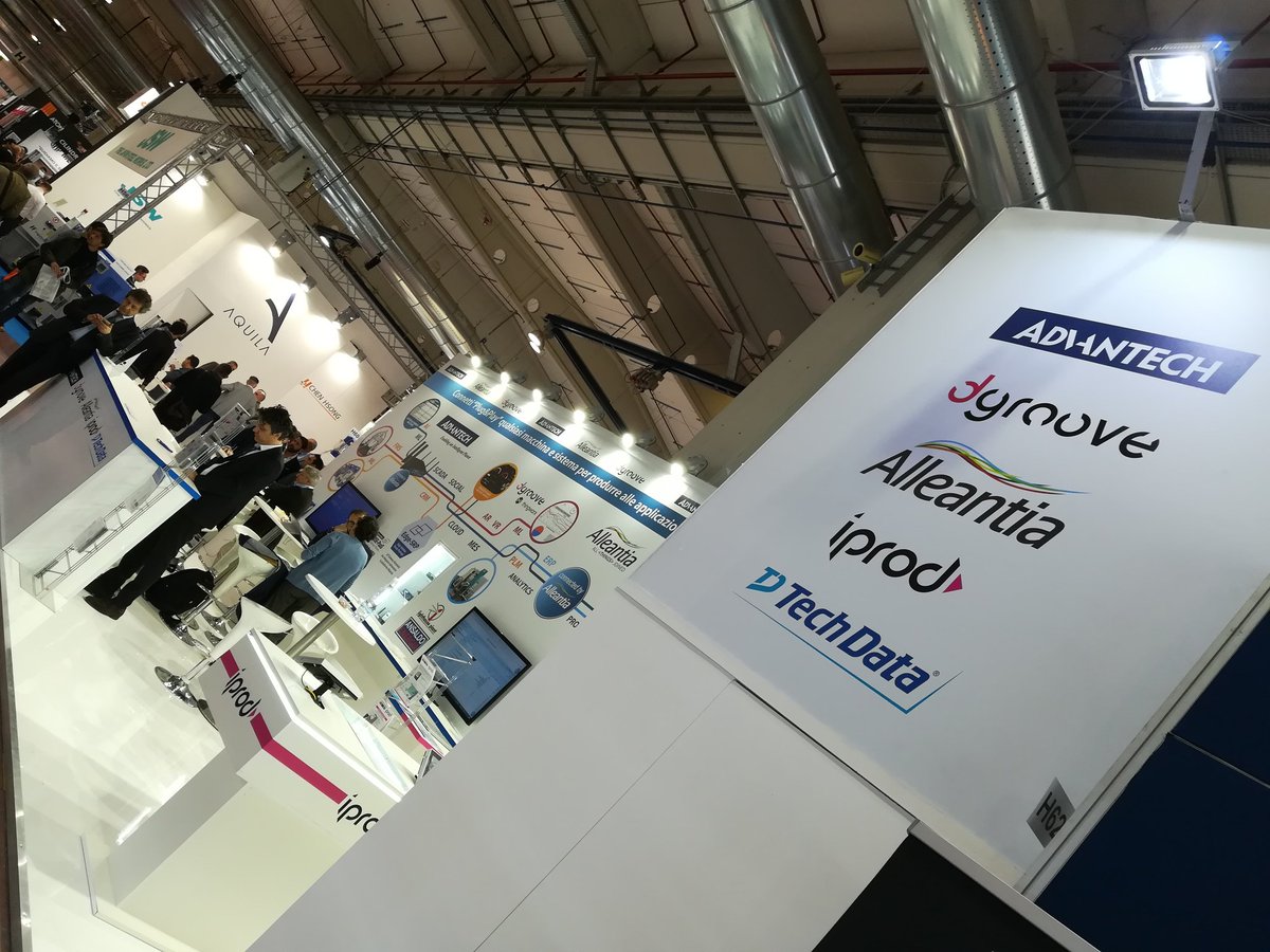 VinceBocchi's tweet photo. Oggi grande giornata #mecspe con il nostro ecosistema IoT @Alleantiasrl @TechDataItalia @AdvantechIA #iprod #dgroove grazie a tutti i partners e clienti che sono stati con noi! https://t.co/AIYMwNXt5A