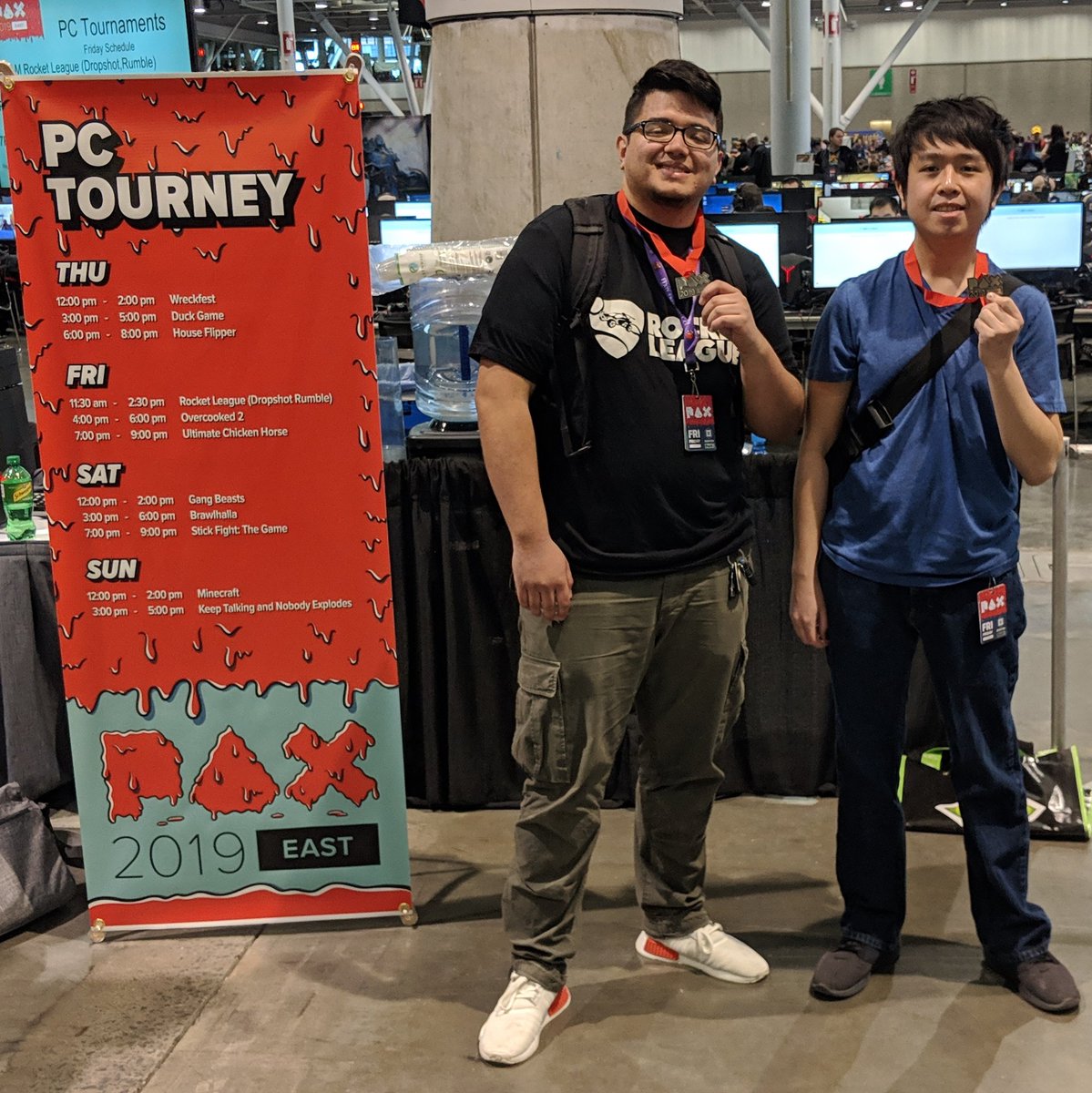 RocketLeague's tweet photo. Congratulations to the top three #PAXEast 2v2 Dropshot Rumble teams! #GGWP https://t.co/JrmiIQfYRT