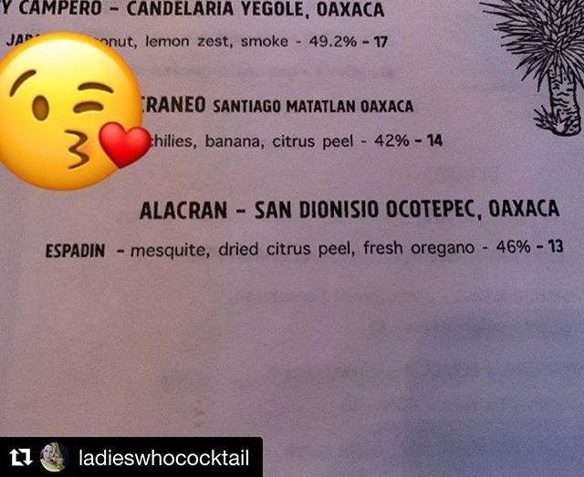 TequilaAlacran's tweet photo. I know what I’m ordering @rosiesnyc !! @tequilaalacran #mezcal *
*
*#taco #nyc #newyork #eastvillage #tequila #alacran #thirstythursday #cocktail #bar #agave #mexico #restaurant #weekendvibes https://t.co/nRaH63Vx1m