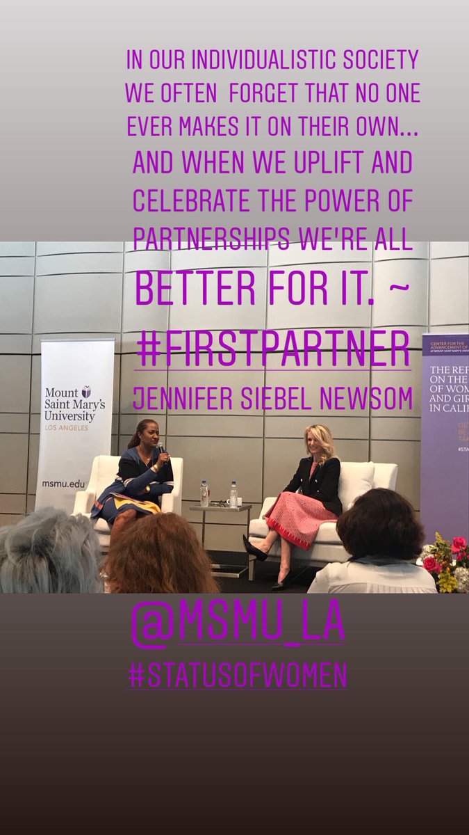 So many amazing moments, soundbites, and wisdom bombs dropped yesterday. This was just one of my many favorites! <a href="/MSMU/">Mount St. Mary's University</a> #StatusofWomen #UnstoppableWMN