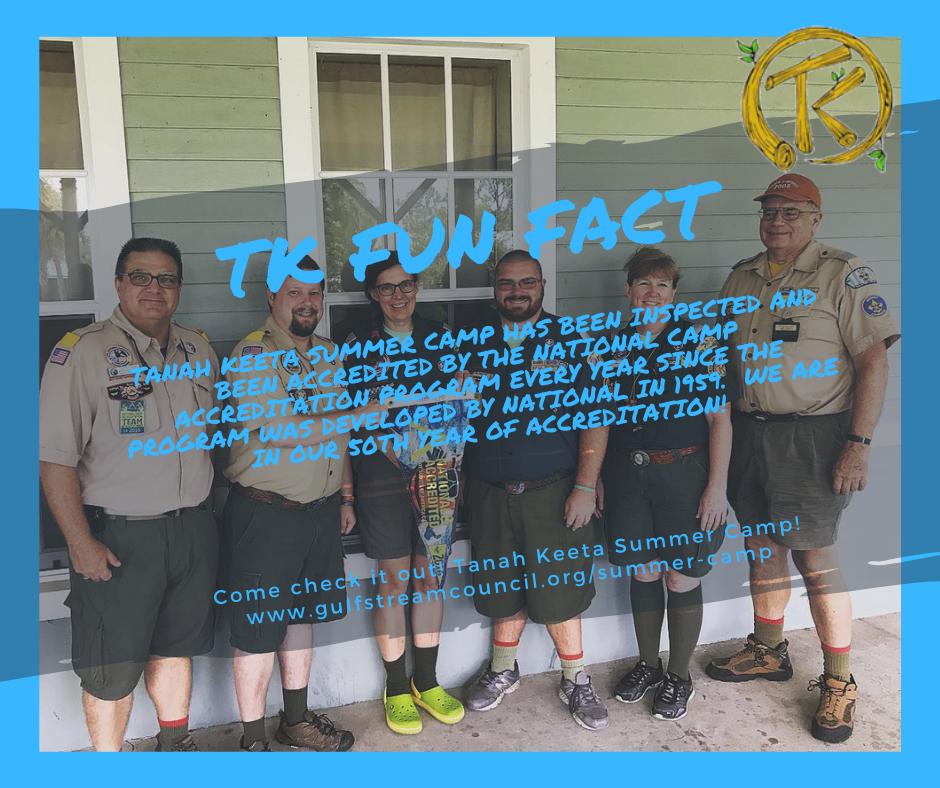 bsagulfstream's tweet photo. #TKFridayFact How do we run the destination summer camp of South Florida? We are proud to follow the Boy Scout's National Camp Accreditation Program! Register here: https://t.co/5hCv86OQdz 
#tksummercamp #gulfstreamcouncil #tanahkeeta #scoutmein #scoutsbsa https://t.co/uN6TxAwAAP