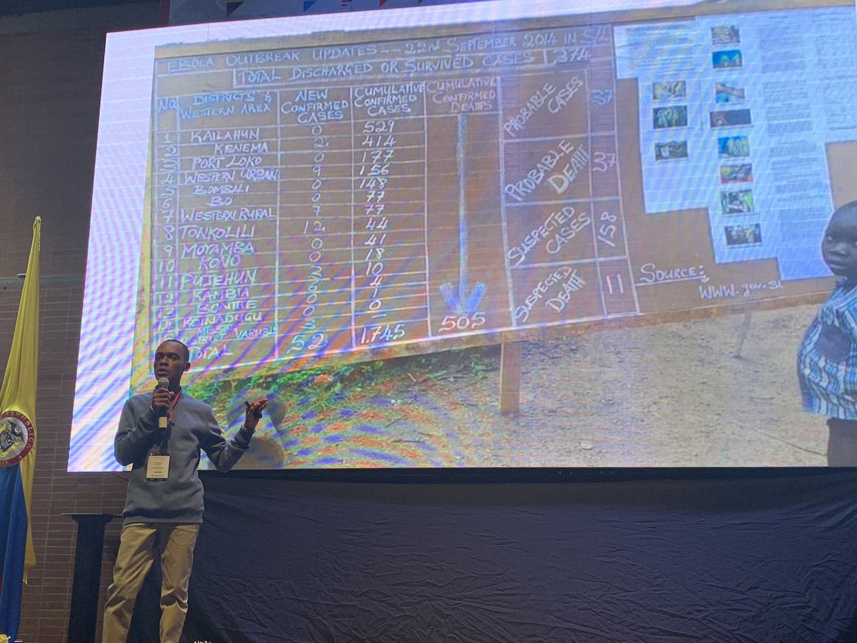 jdeborahklein's tweet image. Hindogbae Kposowa comparte su historia con educadores en @GCaobos y nos enseña el poder que tiene la educación para crear cambio en una comunidad como la suya en Sierra Leona. #edvolucion19 #edvolution19