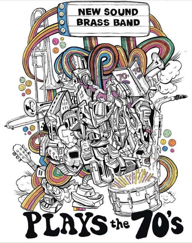 TOMORROW NIGHT! 3/30   New Sound Brass plays the 70s! <a href="/worldcafelive/">World Cafe Live</a> come get funky with us and our friends! Doors @ 7pm