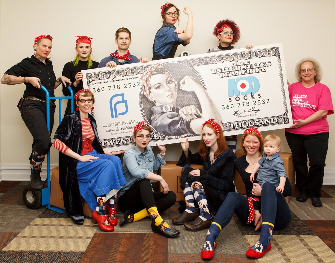ModSocks's tweet image. Over $25,000 raised for #PlannedParenthood through our ongoing Nasty Rosie Socks fundraiser. This is how we do #WomensHistoryMonth with @mbpp. modsocks.com/nasty-rosie-so…