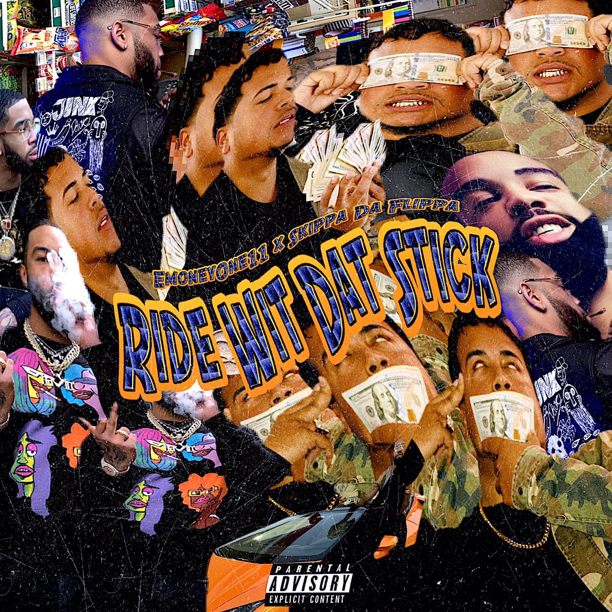 EMoneyONE11's tweet photo. ME &amp; @flippahavin GOT ANOTHER ONE 🤮🔥 OUR LAST HIT “Swervin” RAN UP OVER 1 MILLION STREAMS &amp; GOT PLACED ON NBA 2k19... 100 RETWEETS TO UNLOCK OUR NEW RECORD🔥🤞🏾💪🏽🌏

Artwork by @Thekidproph 
#RideWitDatStick https://t.co/SP1a0e37A7