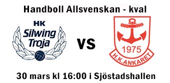 Imorgon gäller det! Årets handbollsevent. Kval till allsvenskan. <a href="/silwingtroja/">HK Silwing/Troja</a> mot HK Ankaret. Lördag kl 16 i Sjöstadshallen! #nufyllervihallen #handboll #silwingtroja