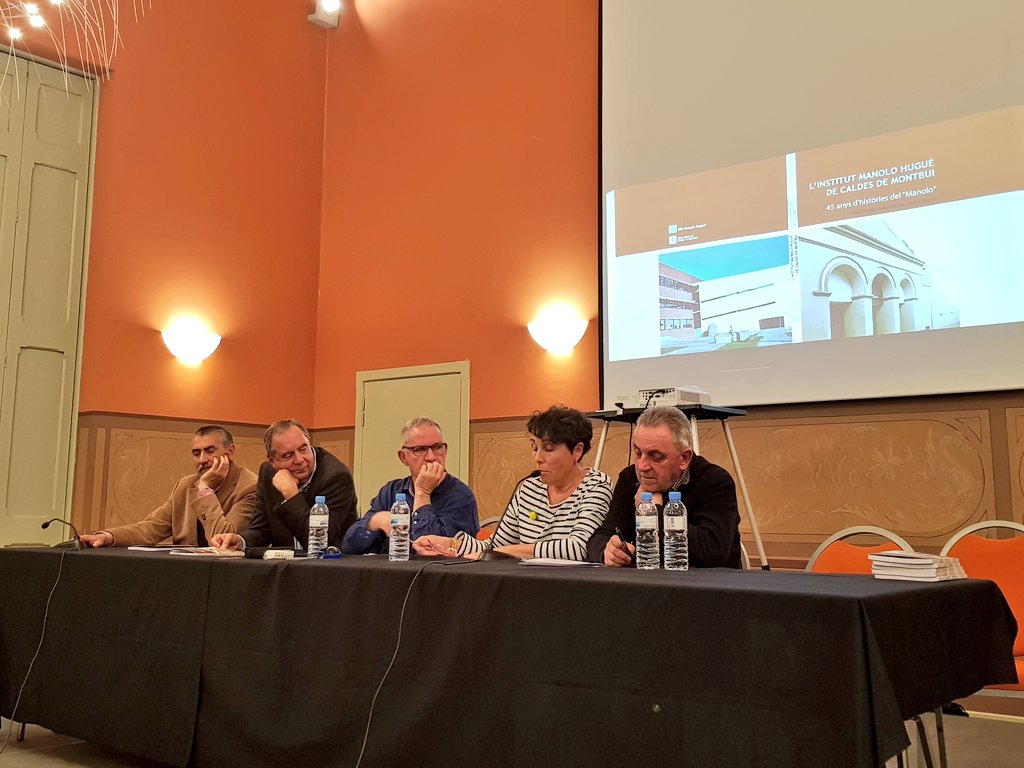 IsidrePineda's tweet photo. L'Institut Manolo Hugué fa 45 anys. Ho celebrem a través d'històries del "Manolo" recollides en un llibre que es presenta avui a #CanRius!
#CaldesDeMontbui #ElPobleQueBull https://t.co/Qzl4m8qClV