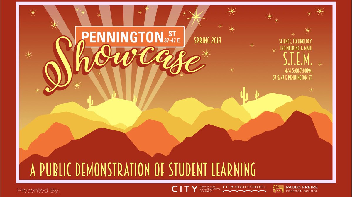 Join us April 4, 5-7pm for the Pennington Street Showcase, STEM Edition. Come play probability games, check out our Rubik's cube mosaic, talk about climate change, debate genetic engineering and so much more! #ShareYourLearning <a href="/PFFSUniversity/">PFFS-University</a> <a href="/PFFSDowntown/">PFFS-Downtown</a>