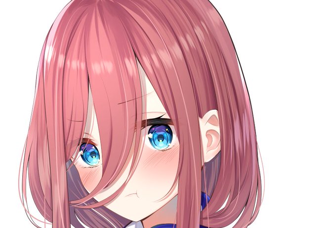 ナリさんがTwitterに投稿した中野三玖(五等分の花嫁)のイラスト。