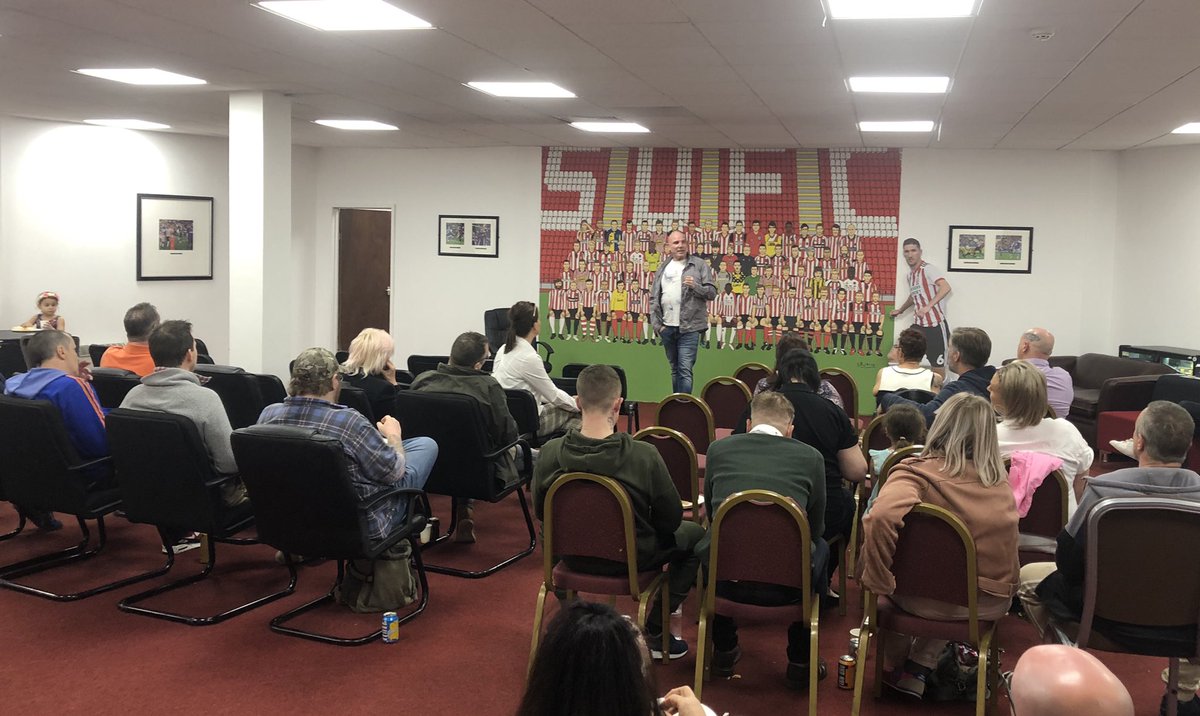 CommunitySUFC's tweet photo. Health: Welcome to our friends from KickBack Recovery! https://t.co/JDatxgq86d