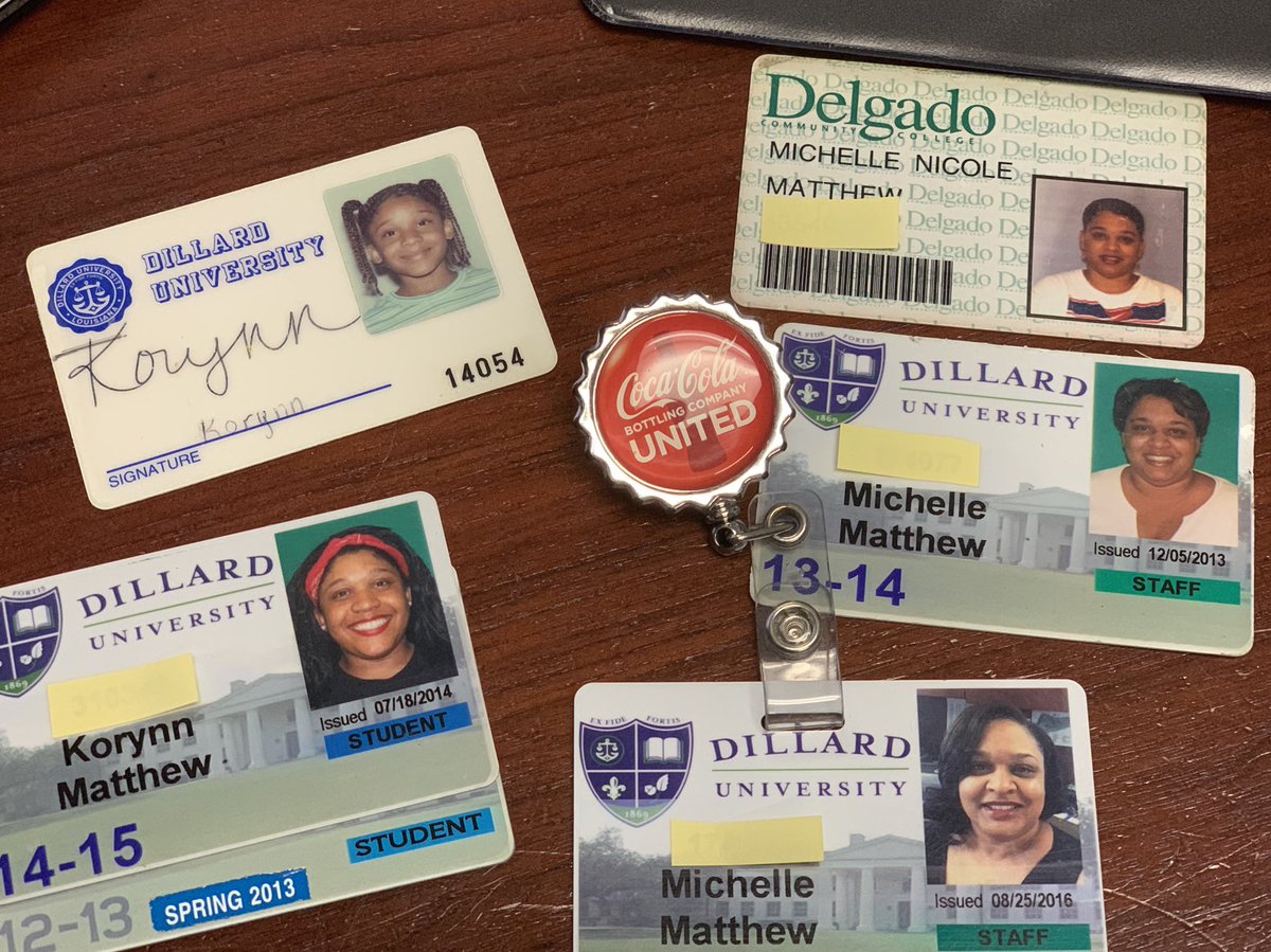 Uluvchelle1's tweet photo. Been Doing ID’s @du1869 @BleuDevilsDAB @_KOKOpuffs @Kiiana_Nicole Y’all see my lil girl? #DU17 @CocaCola thanks for the reel badge holder!!!! https://t.co/eEFefR0swG