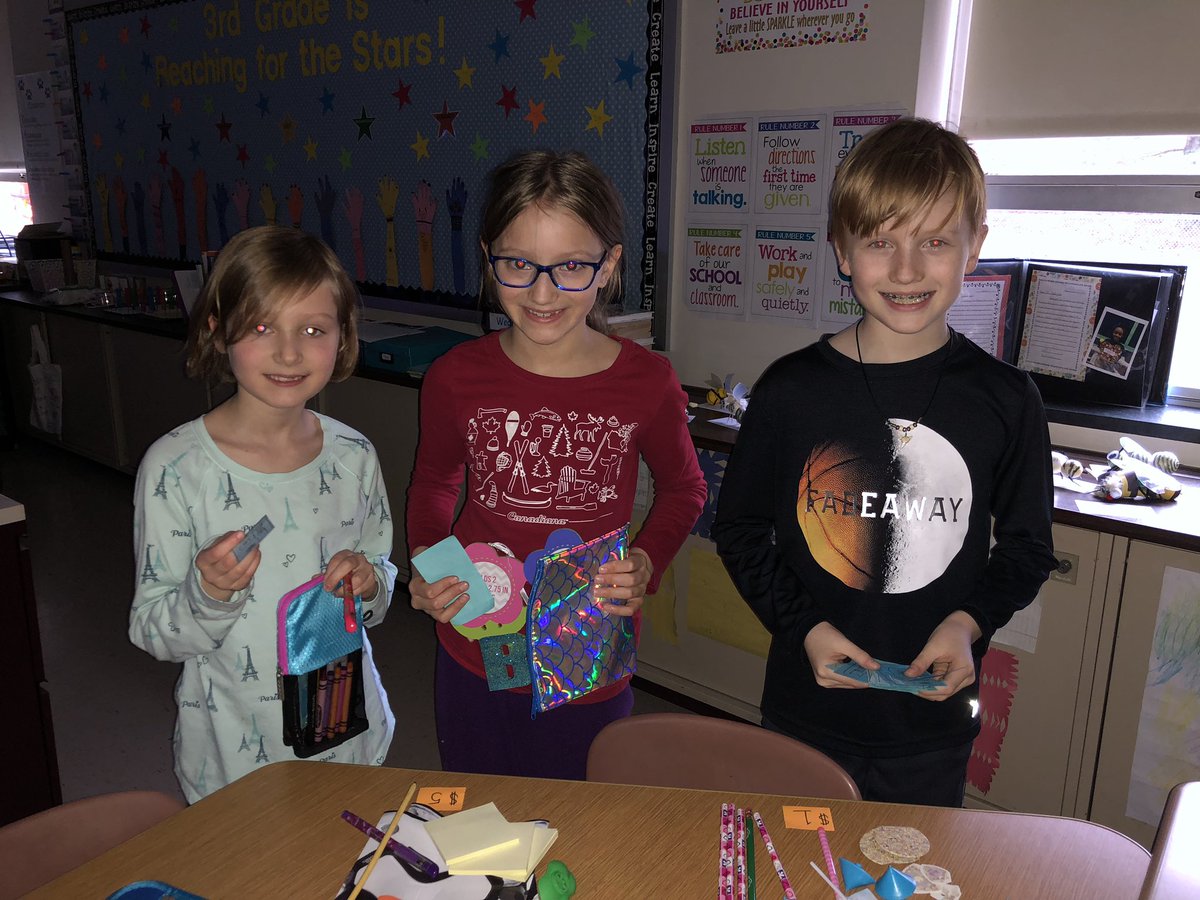 Zimmerman_Gr4's tweet photo. Our favorite time of the month! Shopping at the R-Bucks store to celebrate great behavior all month long 😊 #thirdgrade #positiverewards #saveorspend https://t.co/ld4XJzx9nD