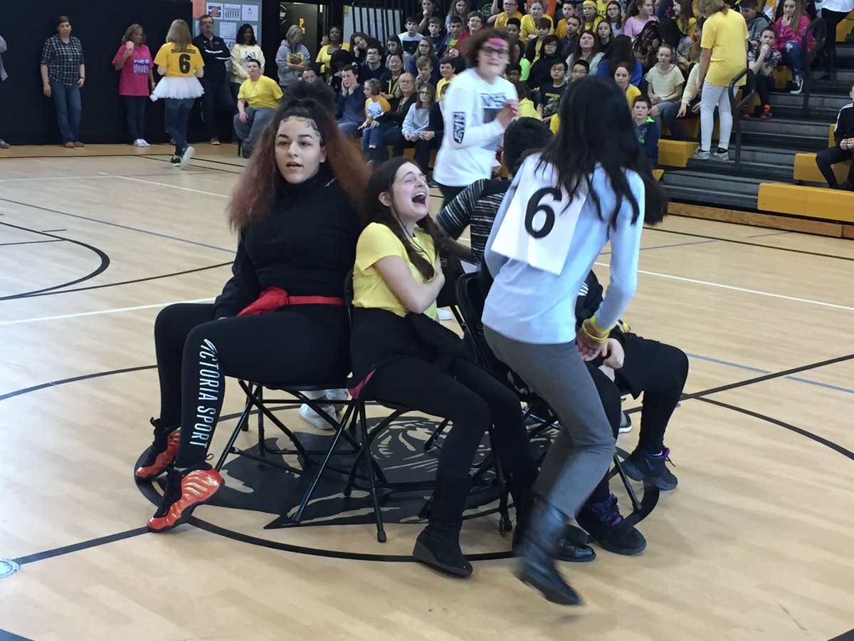 mrsalimario's tweet photo. So much fun at our @PagePanthers Pep Assembly to end an exciting Spirit Week! Have a fun, relaxing Spring Break! #wearelamphere https://t.co/jaChPVnYTo