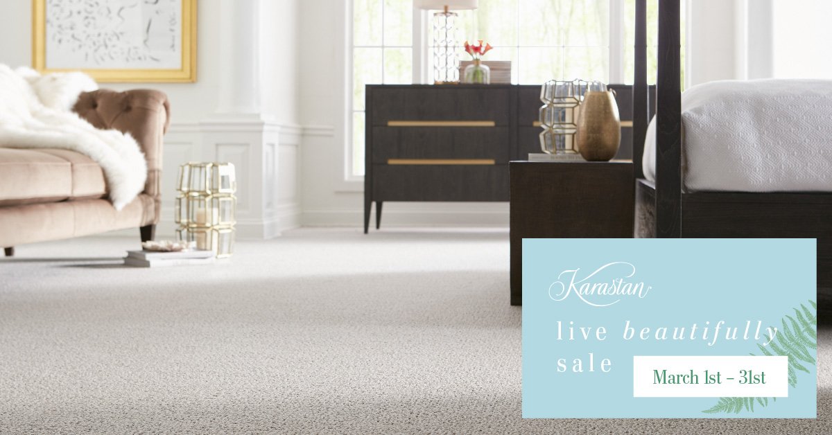 RocFlooringKB's tweet photo. Now is the time to save on gorgeous Karastan carpet for your home. Our Live Beautifully sale ends this weekend! Details: https://t.co/aLtj8hvFw9 https://t.co/agQ7jm91VR