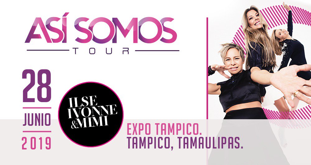 Confirmado ✔️ Nos vemos muy pronto #Tampico #AsíSomosTour 
🧑🏼👩🏼👩‍🦰🎤 28.Junio.2019 <a href="/ExpoTampico/">ExpoTampico</a> 🎟 bit.ly/2CMqbEu