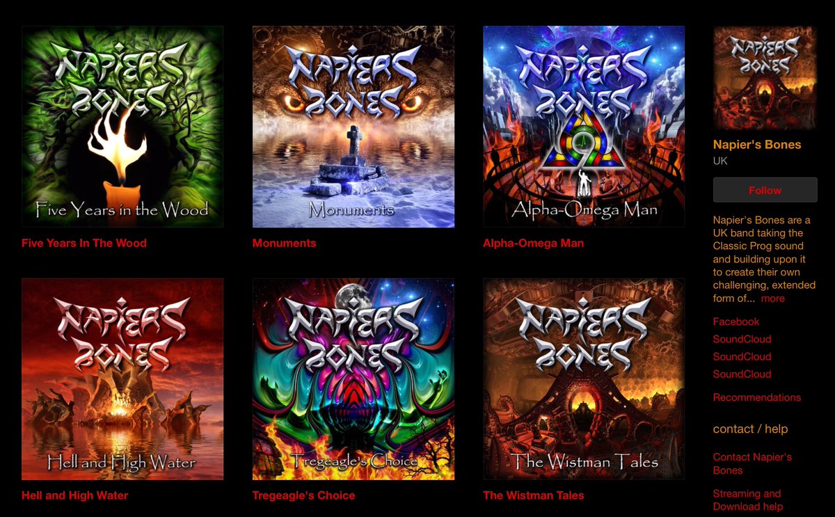 Celebrating our 5th Birthday at #napiersbones with a FREE compilation album of our favourite #prog tracks.

napiersbones.bandcamp.com/album/five-yea…

Grab a free copy on us and if you like what you hear then maybe check these other beauties ...