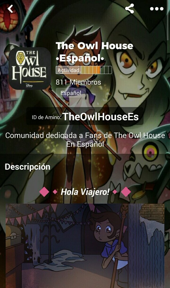 ATohaes's tweet photo. Es el momento de conocer más de Owl House, únete a éste nuevo mundo lleno de posibilidades. 
https://t.co/dfzDxkekAr

#TheOwlHouse #OwlHouse #AminoApps #Comunidad

Nota: En caso de no disponer de la app, encuentrala en la Play Store. https://t.co/nEQQLEuThS