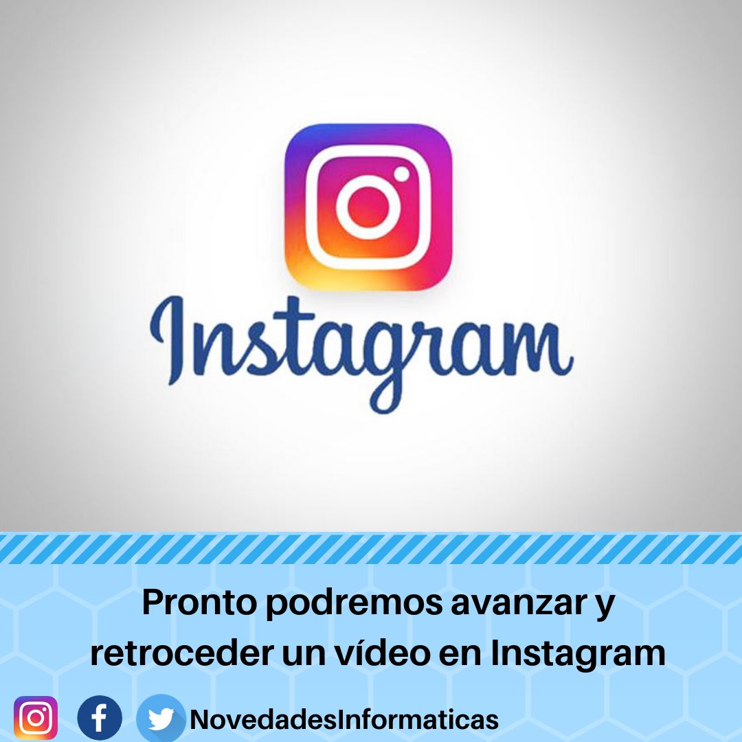 Novinformaticas's tweet photo. Función que esperamos los usuarios de Instagram es la de poder movernos por un vídeo de forma simple; y no tener que esperar que el mismo arranque nuevamente y asi poder ver lo que queríamos.
#novedadesinformaticas #americalatina #informaticas #tech #tecnologia #instagram #fotos https://t.co/p8LTbgviar