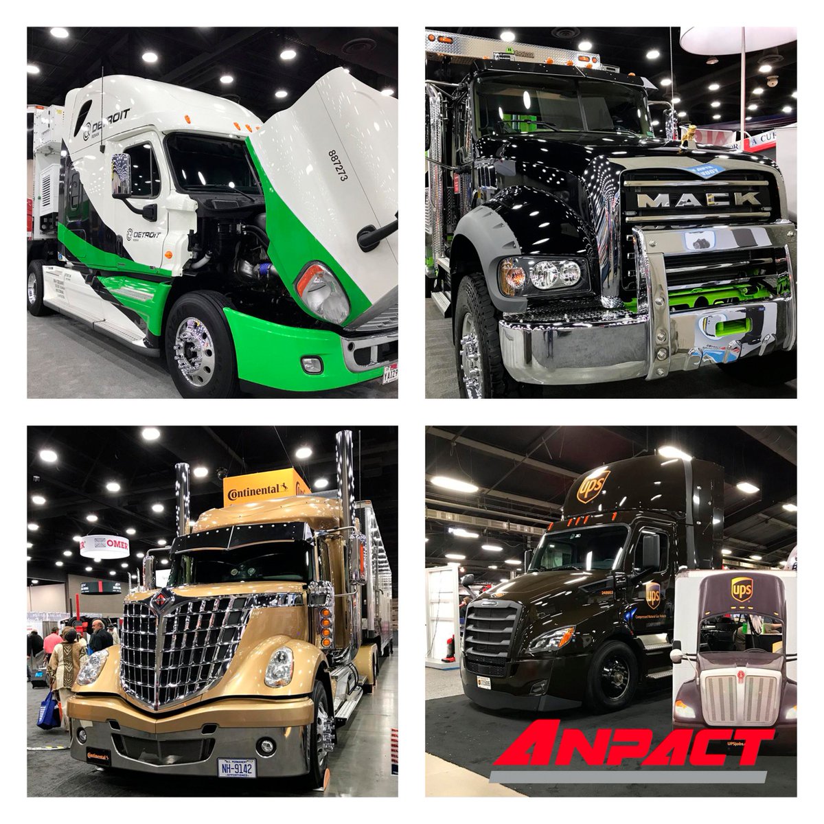 Anpact's tweet photo. Nuestra Directora de Comunicación y Asuntos Públicos, @AngieBucioM, se encuentra en Mid-America @truckingshow visitando los distintos stands, en donde exhiben algunas marcas de asociados #ANPACT. Este evento se está llevando a cabo en Louisville, Kentucky. #MATS2019 https://t.co/5AvCvipteq
