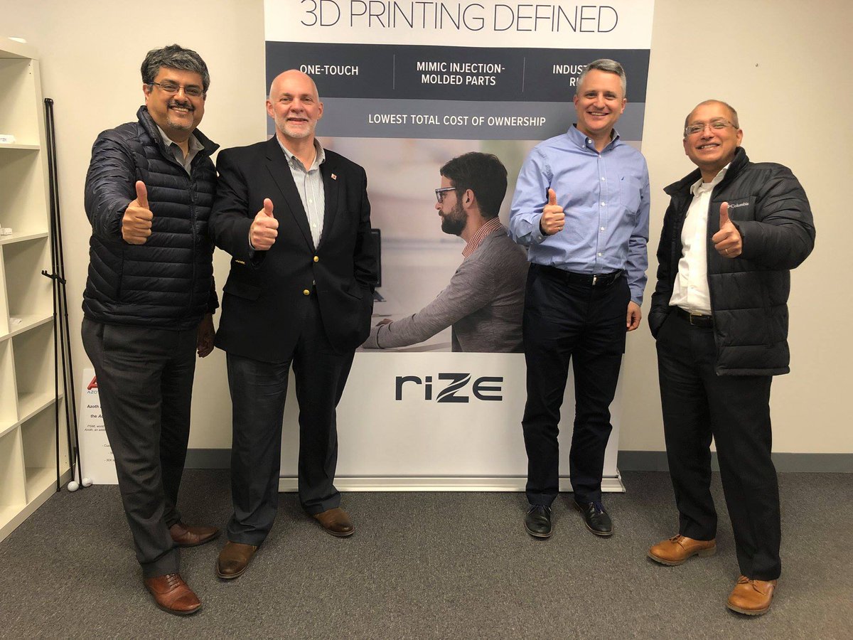 RIZE3D's tweet photo. Meeting between @SolidXperts and #RIZE , an excellent synergy and a common goal: take #3Dprinting even further. #additivemanufacturing #printstronger #safe3dprinter #carbonfiber #color3dprinter #smartspaces #innovation https://t.co/Ugn0TsrJYm