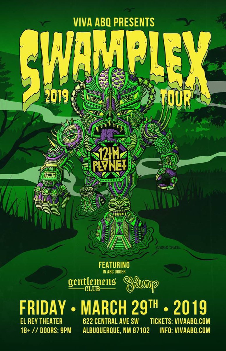 Albuquerque!  Let’s rage baby! 🐺

                    🔥Tonight🔥
             👽#swamplextour👽
                       🧠ABQ🧠

   🎫 Tickets: vivaabq.com 🎫