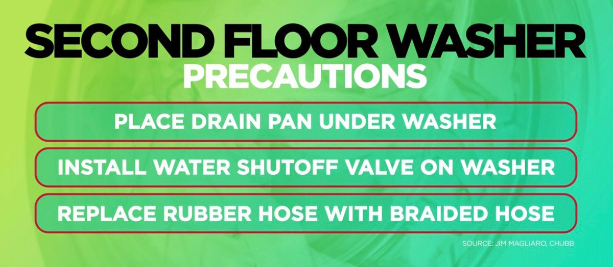 ChubbNA's tweet image. Today on @Cheddar, Chubb’s Jim Magliaro discussed how to protect your home from water damage. Check out Jim's recommended tips for when you have a washer on the second floor. To learn more on how to protect your home: bddy.me/2YDpre6