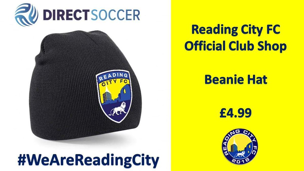 ReadingCityFC's tweet photo. 🎩| Make everyday #WearAHatDay &amp; show your support for City with our official club Beanie Hat for just £4.99. 
Visit our online shop in partnership with @DirectSoccer to find out more https://t.co/018k05yMTA
#WeAreReadingCity https://t.co/apzgu8ZDNl
