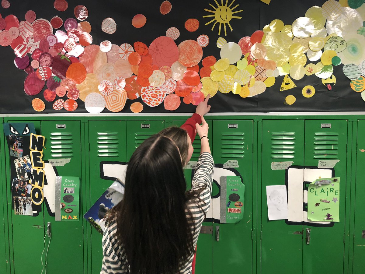 terathomas_edu's tweet image. I LOVE how our eighth grade #dotproject turned out! Yay for celebrating creativity and collaboration. 🌈