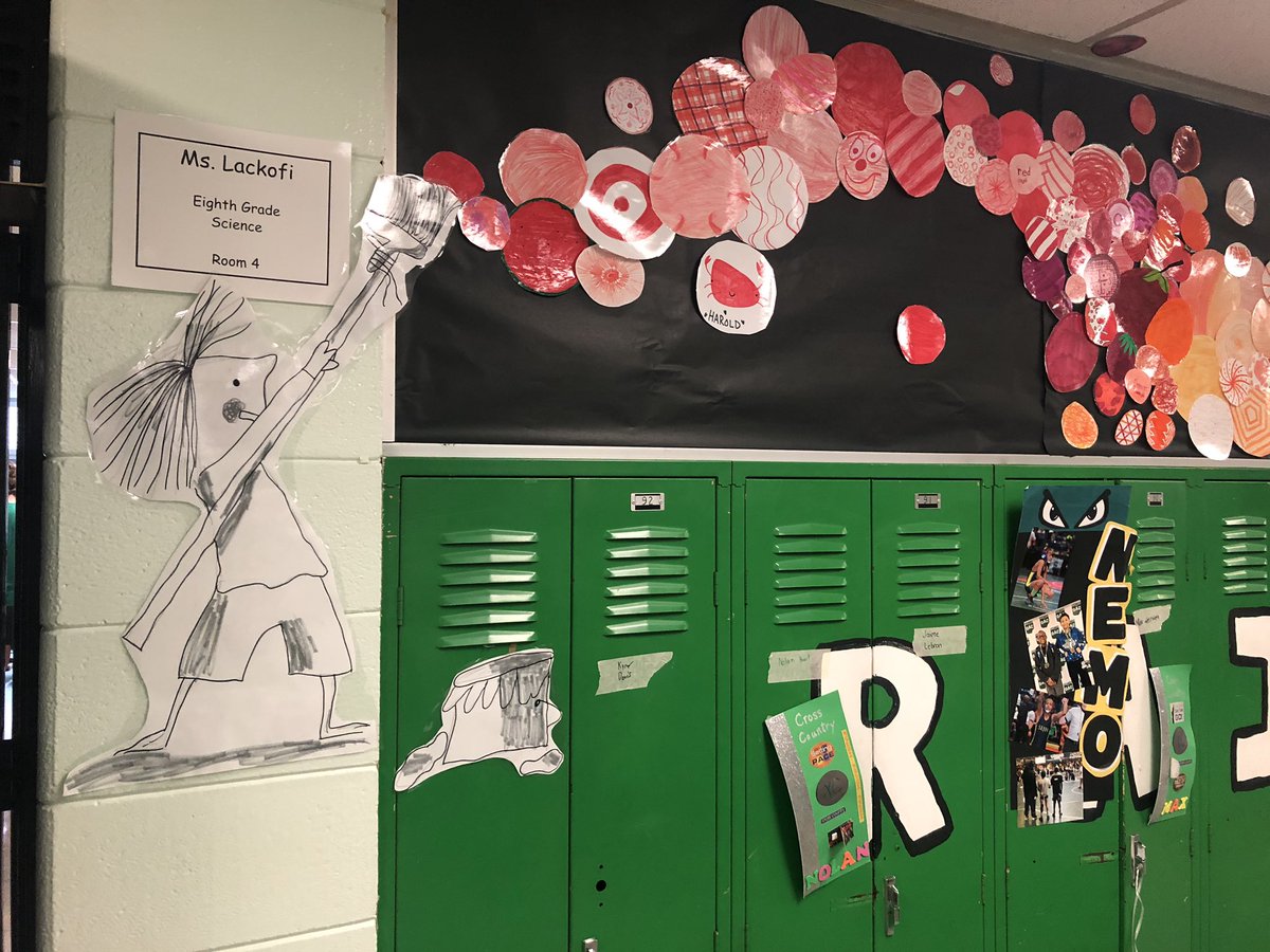 terathomas_edu's tweet image. I LOVE how our eighth grade #dotproject turned out! Yay for celebrating creativity and collaboration. 🌈