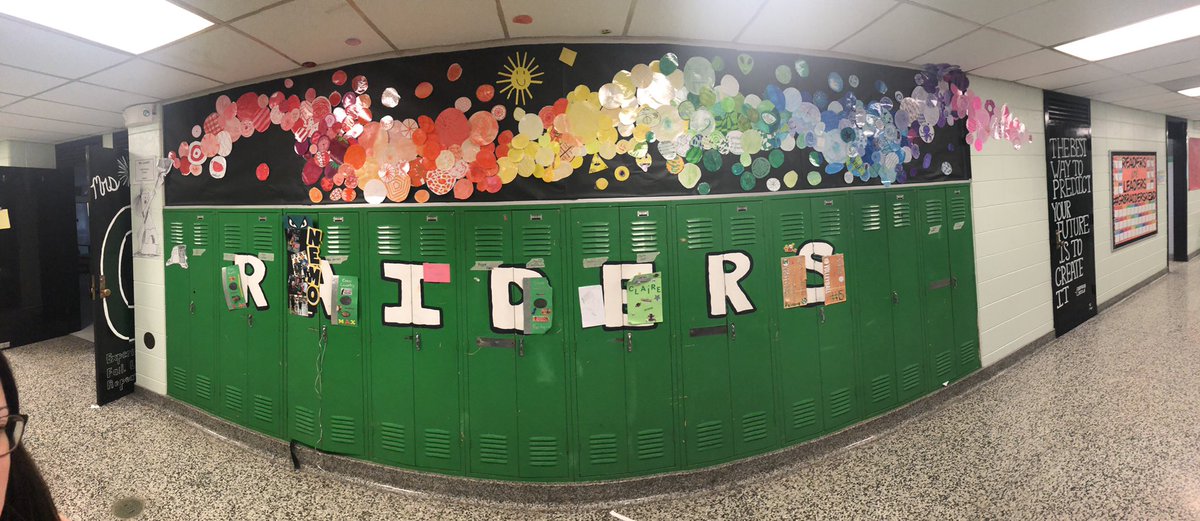 terathomas_edu's tweet image. I LOVE how our eighth grade #dotproject turned out! Yay for celebrating creativity and collaboration. 🌈