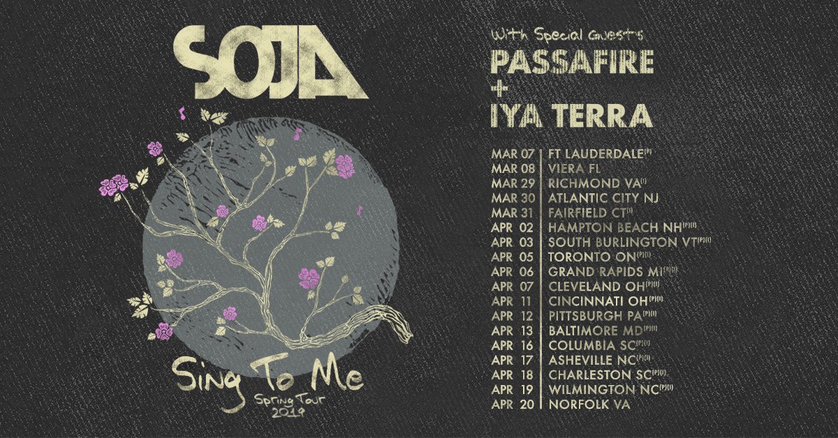 clifgreennotes's tweet photo. We're excited to be matching @SOJALive with #nonprofitpartners for their April #tourdates with @Passafire and @iyaterramusic! Make sure you say hi to these local partners as they table at the shows. #GoGreenNotes #environmentaljustice #sustainability #soja https://t.co/M0ERY0yuRn