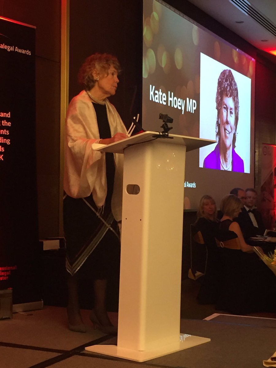 Kate Hoey gives opening address highlighting the importance of the paralegal profession #NPA2019 #ParalegalAwards #NationalParalegalAwards