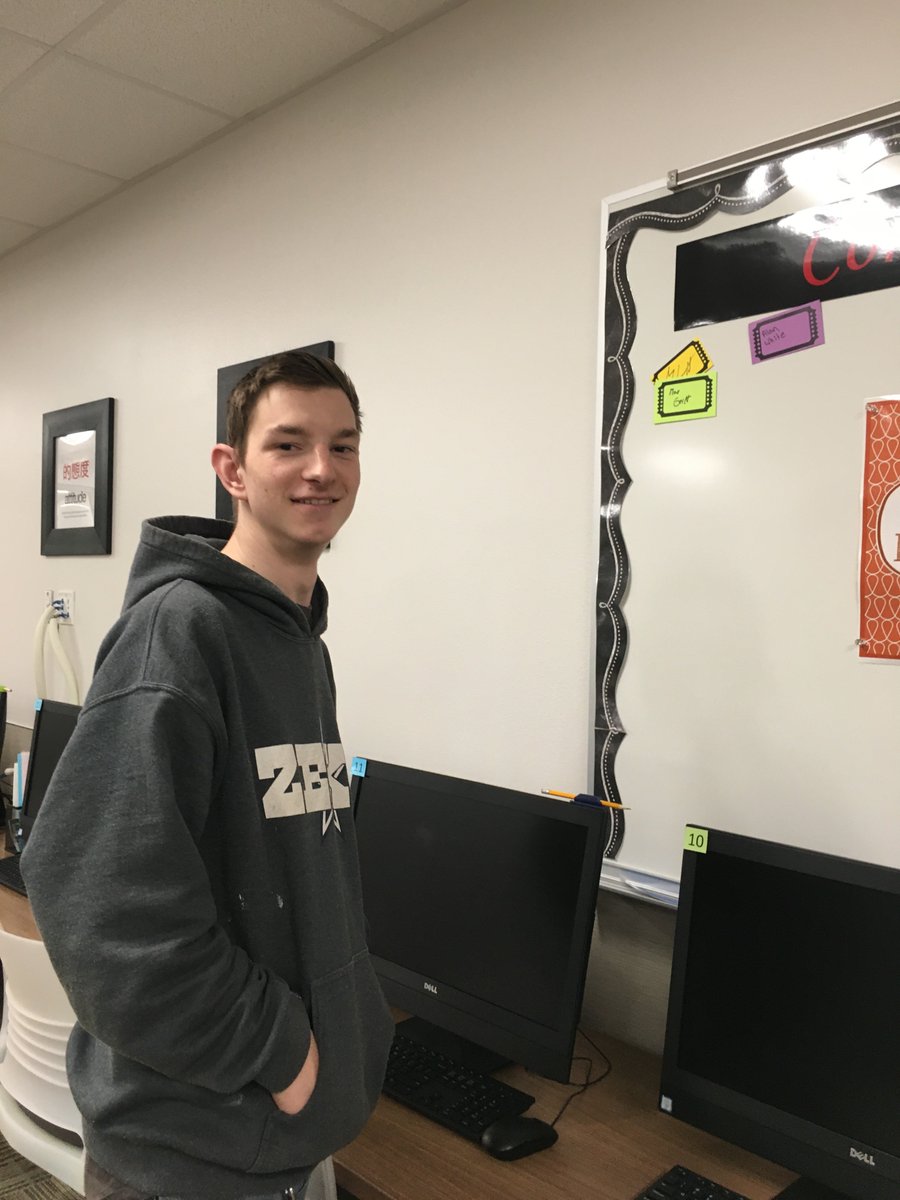 schipmancvtc's tweet photo. Max Gerlt, WLD, finishes all he needs for the Academic Center! WTG!! https://t.co/Y24t6oUOvs