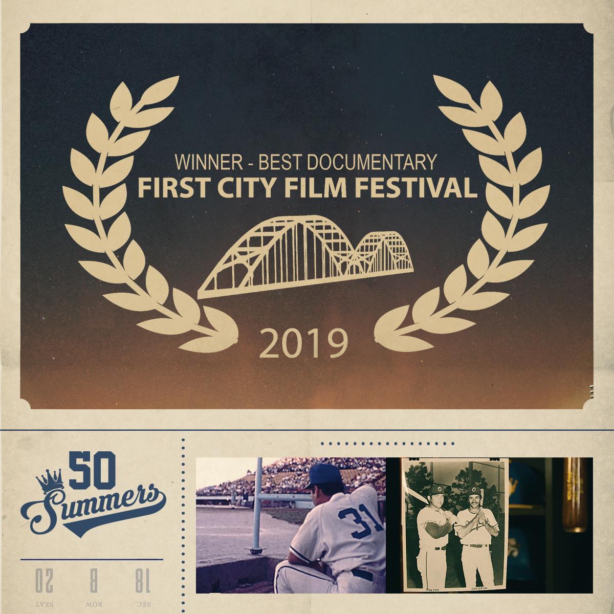 50SummersFilm's tweet photo. We're honored to have won Best Documentary at the @firstcityfilm!
Kudos to the festival team for putting together an exceptional weekend despite challenges from flooding:
https://t.co/ia0dqmWGbY https://t.co/NWenOUhRMQ
