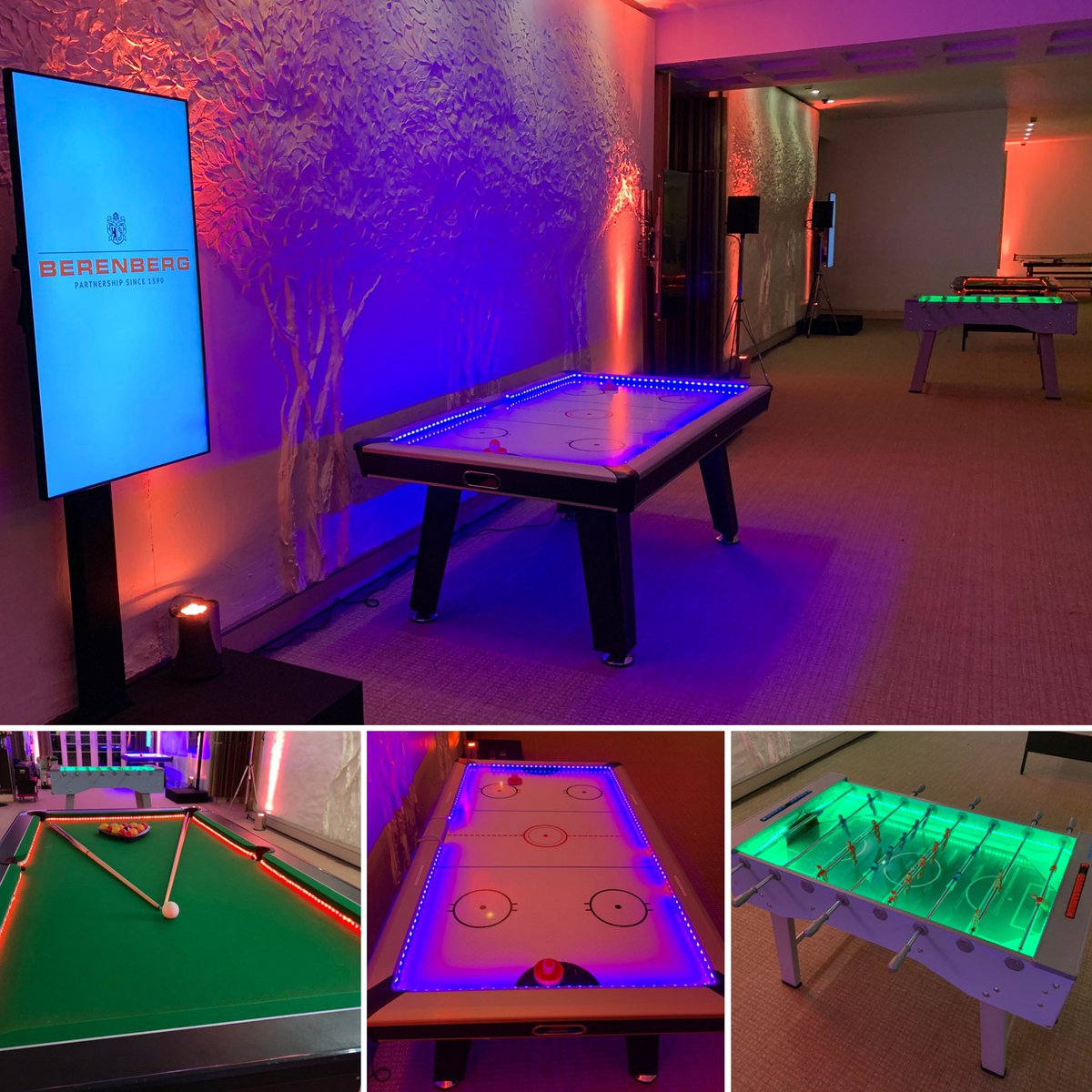 xtremevortex's tweet image. Our Pub Games including LED Air Hockey, LED Pool Table and LED Foosball Table hired for some evening entertainment after a conference @TheGroveHotel in Watford. 
.
.
#ledgames #conferencegames #conferenceentertainment #gameshire #watford #entertainment